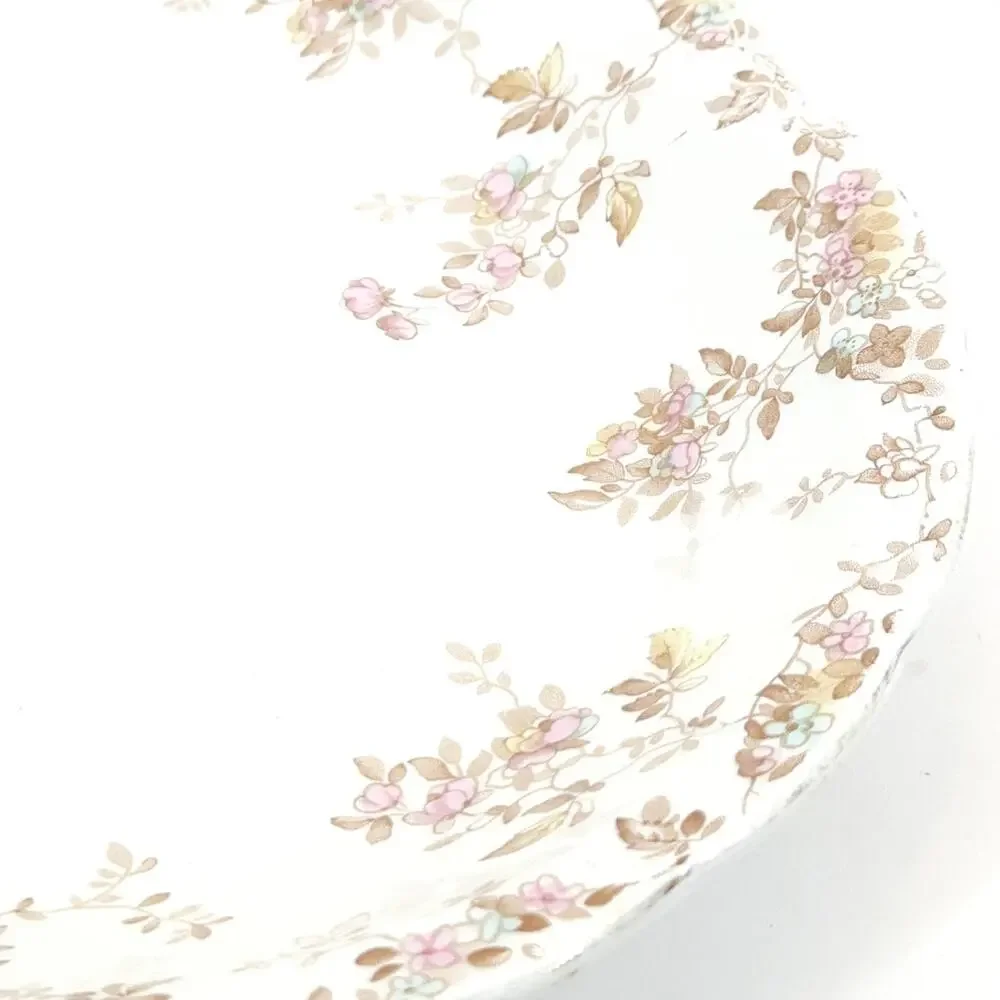 Antique Ridgeways Oval Platter Tray Pink Ditsy‎ Floral Valentines Wall Decor 16